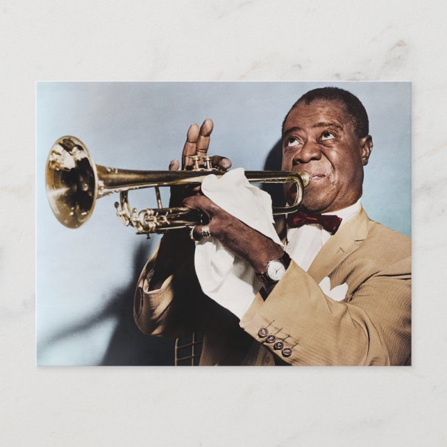 Cartão Postal Louis Armstrong (Frente)