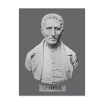 Louis Braille Retrait Bust