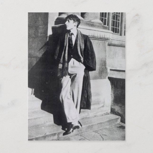 Cartão Postal Louis MacNeice em seu tempo em Oxford (Frente)