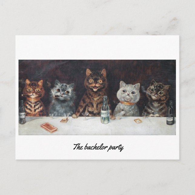 Cartão Postal Louis Wain (Frente)