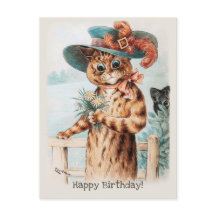 Louis Wain Flowers pela duquesa Birthday CC1009