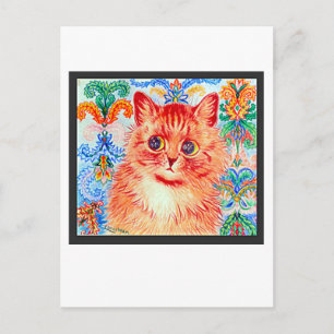 Cartão Postal Louis Wain, Orange Ginger Cat, Arte