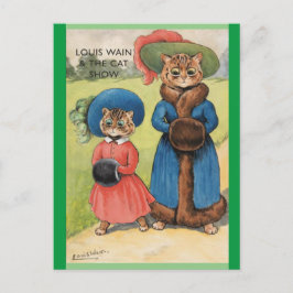 Cartão Postal Louis Wain, The Cat Show, Arte