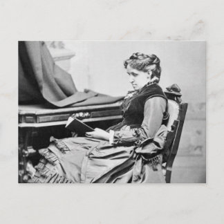 Cartão Postal Louisa May Alcott lendo fotografia