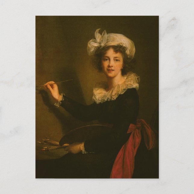Cartão Postal Louise Elisabeth Vigee Le Brun - Autorretrato (Frente)