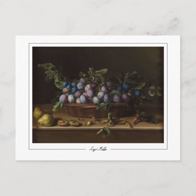 Cartão Postal Louise Moillon #8 - Cartão-postal de arte (Frente)