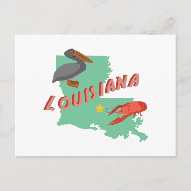 Cartão Postal Louisiana (Frente)