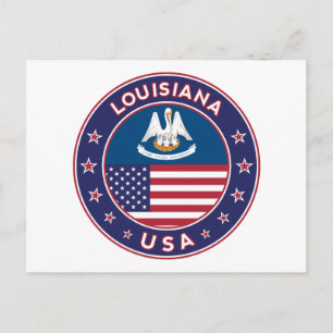 Cartão Postal Louisiana, capa de telefone de Louisiana, adesivo,