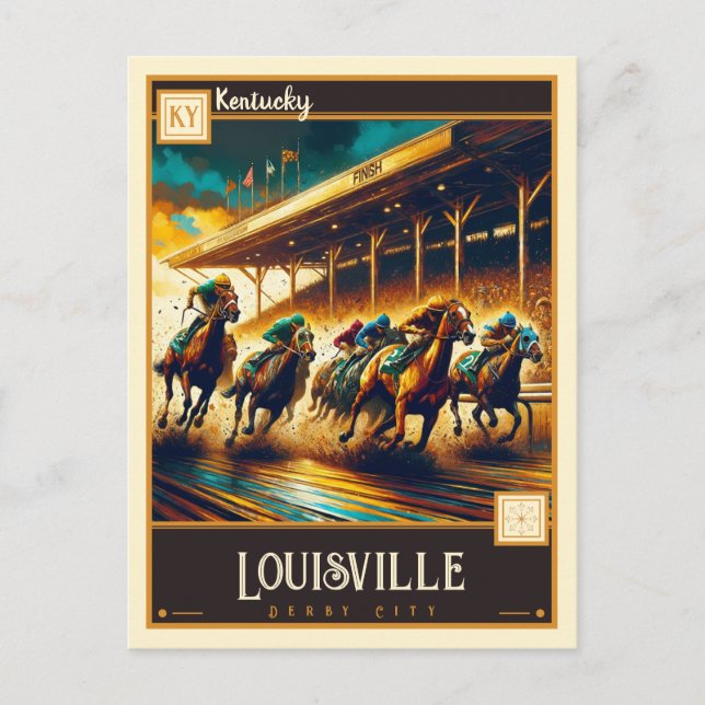 Cartão Postal Louisville, Kentucky | Vintage (Frente)