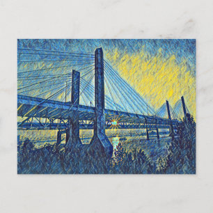 Cartão Postal Louisville, pintura da ponte KY Abraham Lincoln