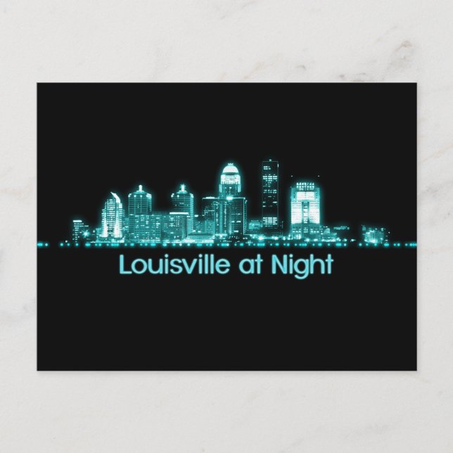 Cartão Postal Louisville Skyline (Frente)