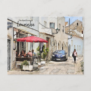 Cartão Postal Lourinha Cafe Portugal