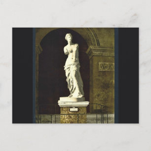 Cartão Postal Louvre, Vênus de Milo, Paris, França
