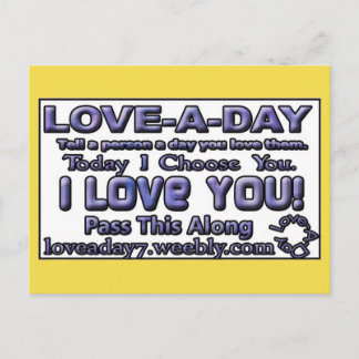 Cartão Postal Love-a-Day Post Cards