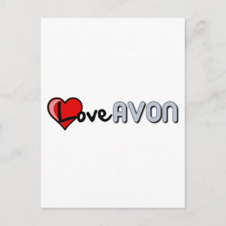 Cartão Postal Love AVON