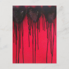 Cartão Postal Love Bleeds Black