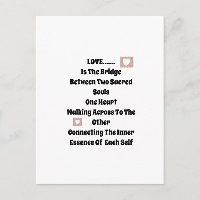 Cartão Postal Love Bridge (Frente)