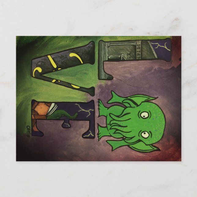 Cartão postal Love Cthulhu (Frente)