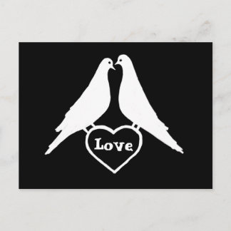 Cartão Postal Love Doves