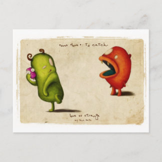 Cartão Postal Love Estrange Critters