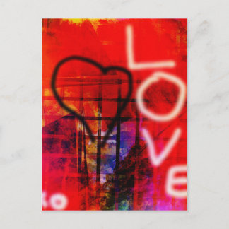 Cartão Postal Love Graffiti