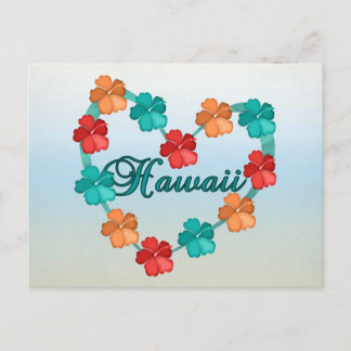 Cartão Postal Love Hawaii