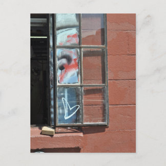 Cartão Postal Love heart graffiti