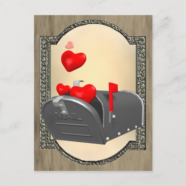 Cartão Postal Love In The Mail (Frente)