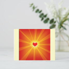 Cartão Postal Love Light Shine Line