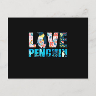 Cartão Postal Love Penguin