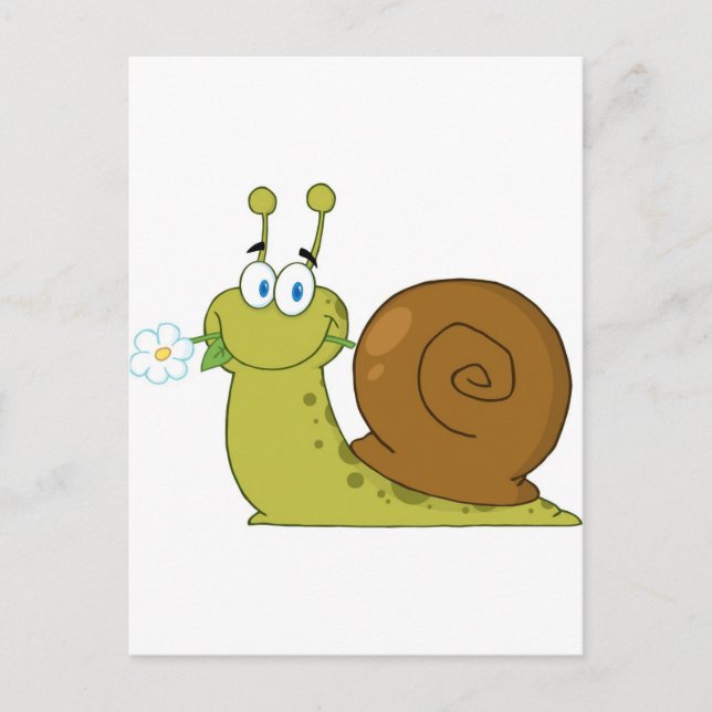 Cartão Postal Love Snail (Frente)