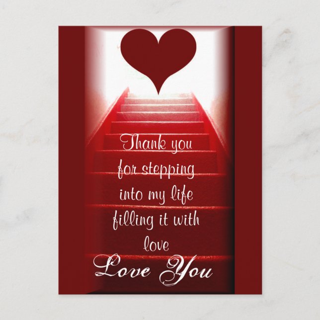 Cartão Postal Love Stairs (Frente)