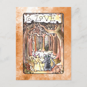 Cartão Postal Love Tarot Card