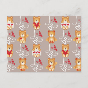 Cartão Postal Love Teddy Bear