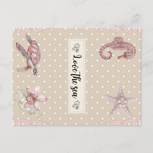 Cartão Postal Love the Sea (Frente)