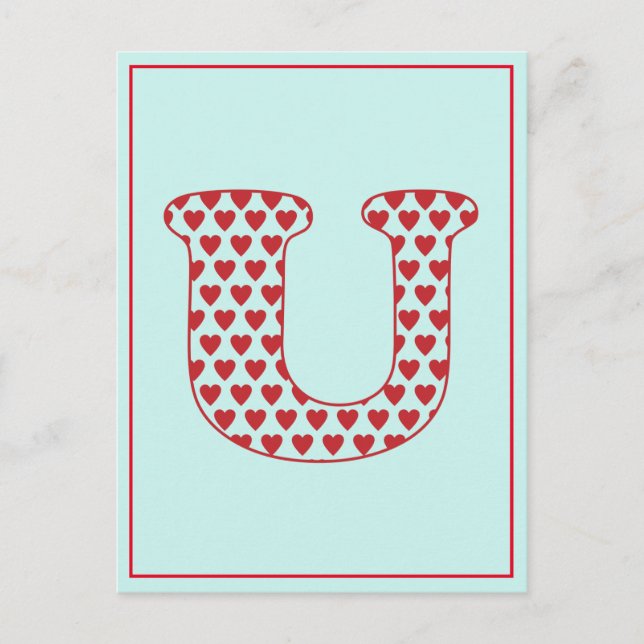 Cartão Postal Love U (Frente)