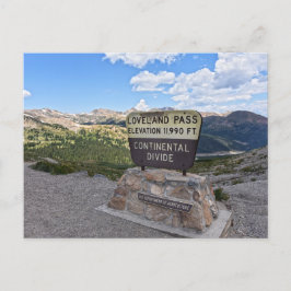 Cartão Postal Loveland Pass Sign, Colorado