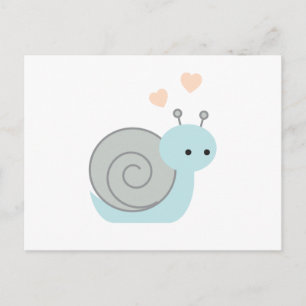 Cartão Postal Lovely Snail