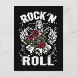 Cartão Postal Lover de Música Roll e Rock Rockabilly dos anos 5