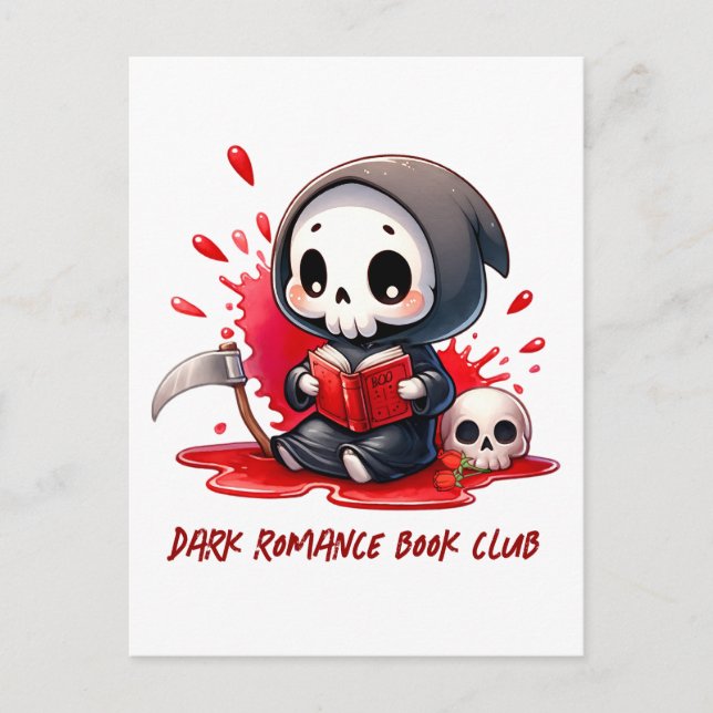 Cartão Postal Lover do Livro de Cachorros de Aquarela (Frente)