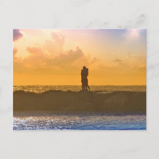 Cartão Postal Lovers Kiss (Frente)