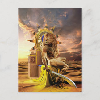 Cartão Postal Löwe - Postkarte