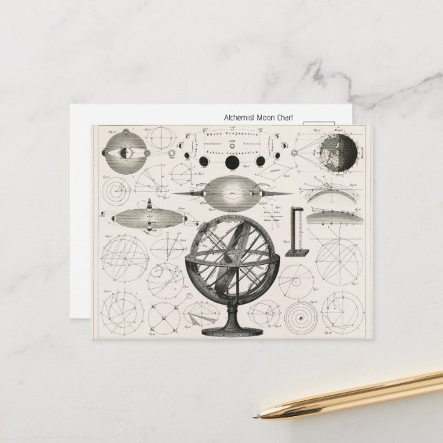 Cartão Postal Lua Alquimista Celestial (Frente/Verso In Situ)
