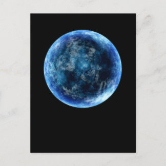 Cartão Postal lua azul