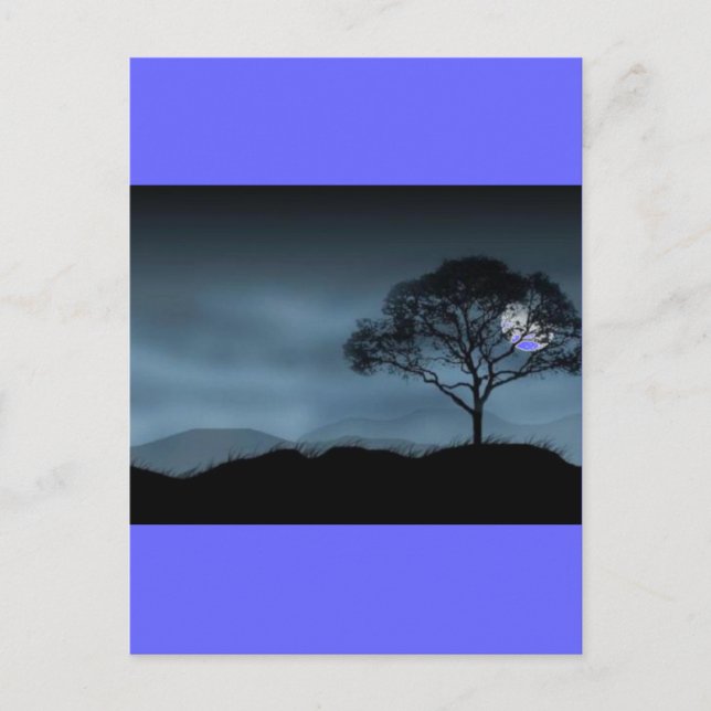 CARTÃO POSTAL LUA AZUL (Frente)