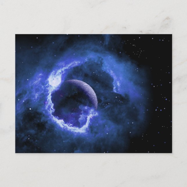 Cartão Postal Lua Azul (Frente)