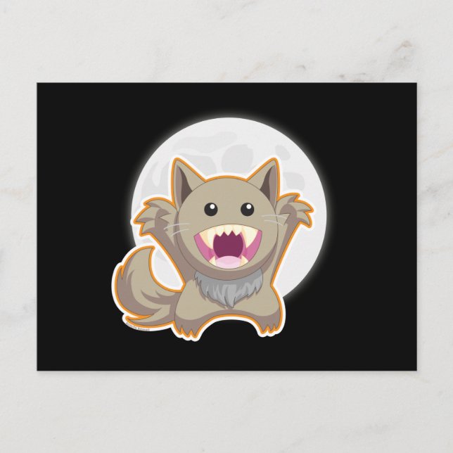 Cartão Postal Lua cheia (Frente)