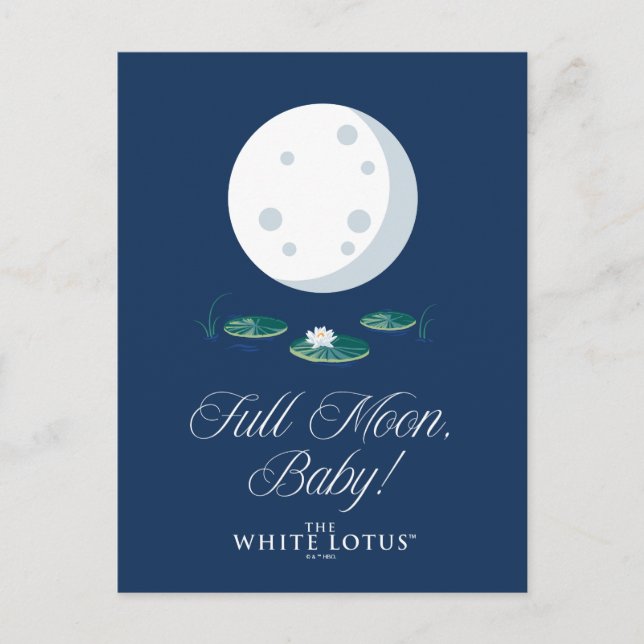 Cartão Postal Lua Cheia, Baby! - O Lótus Branco (Frente)