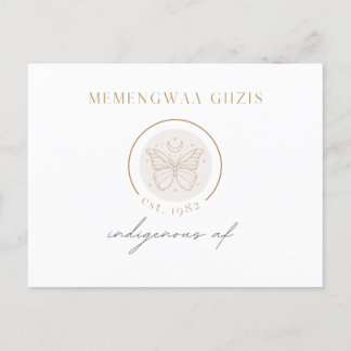 Cartão Postal Lua da borboleta