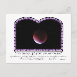 Cartão Postal Lua de Sangue de Jerusalém